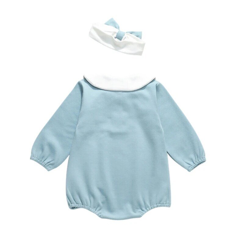 Baby Rompers Headband Infant Bodysuits Boys Long Sleeve Jumpsuit Cute Kid Girl Clothes Newborn Children Playsuit Clothing Outfit