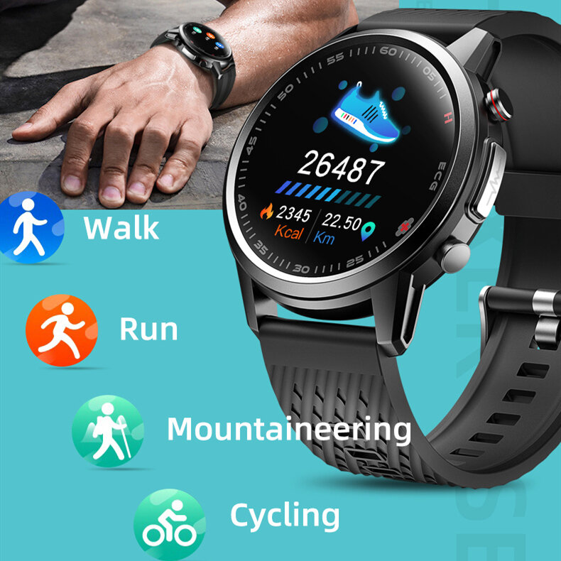 650nm 레이저 치료 Smartwatches ECG PPG 혈압 심장 박동 건강 추적 작업 Huawei Xiaomi Android iPhone F800