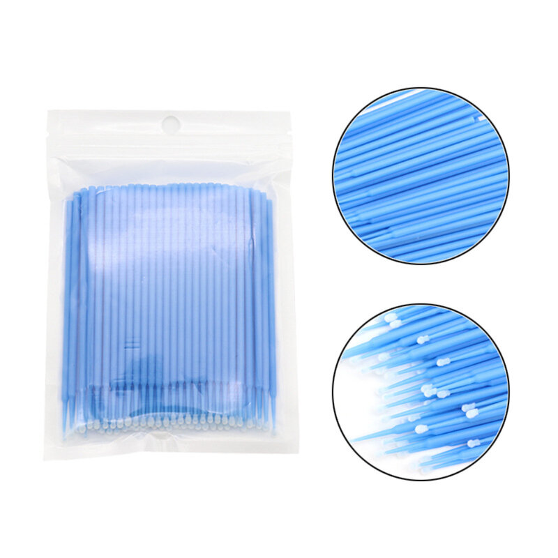 Disposable Makeup Brushes Swab Microbrushes Eyelash Extension Lint Free Tool Can be arbitrary bending any angle. Disposable
