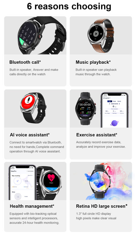 Smartwatch 2021 G33 스마트 워치 남성용 블루투스 통화 혈압 심장 박동 피트니스 트래커 삼성 갤럭시 시계 3