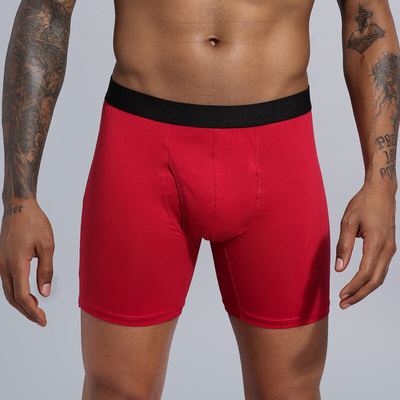 5ชิ้น/ล็อต Boxershorts ชายกางเกงยาวผู้ชายชุดชั้นในผ้าฝ้ายกางเกงขาสั้น Breathable กางเกงขาสั้นนักมวยเกย์ ...