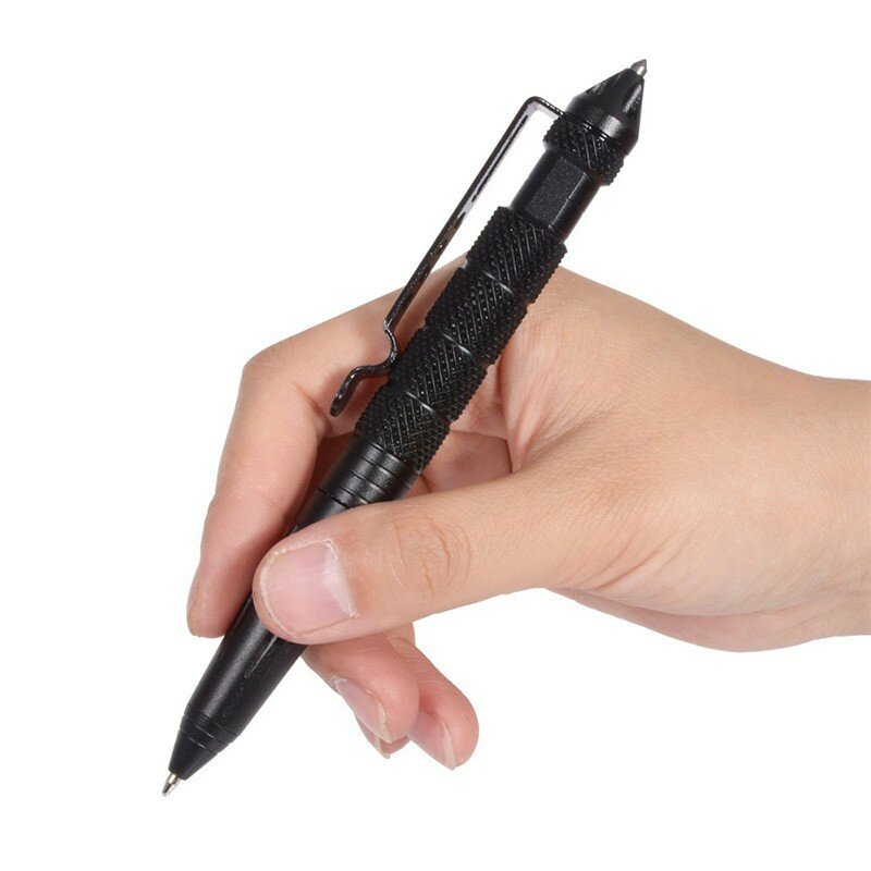 Difesa penna tattica personale penna autodifesa strumento multiuso aviazione alluminio antiscivolo coltello da campeggio esterno portatile EDC