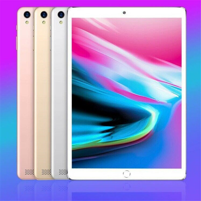 6G + 128GB 10 pollici tablet PC 4G LTE Android 9.0 Octa Core Temperato compresse di Ram 6GB Rom128GB WiFi GPS 10.1GPS tablet IPS Dual SIM