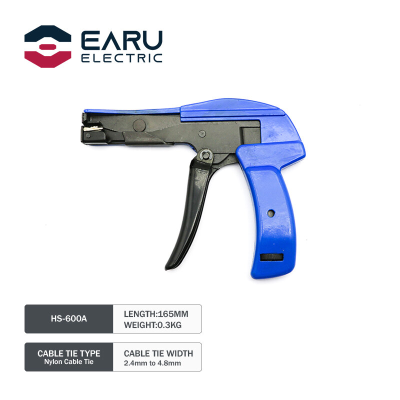 Pistola de sujeción de cables, herramienta de corte especial para pistolas de nailon de 2,2mm a 4,8mm de ancho, corte de tensión automático, mano de alta resistencia