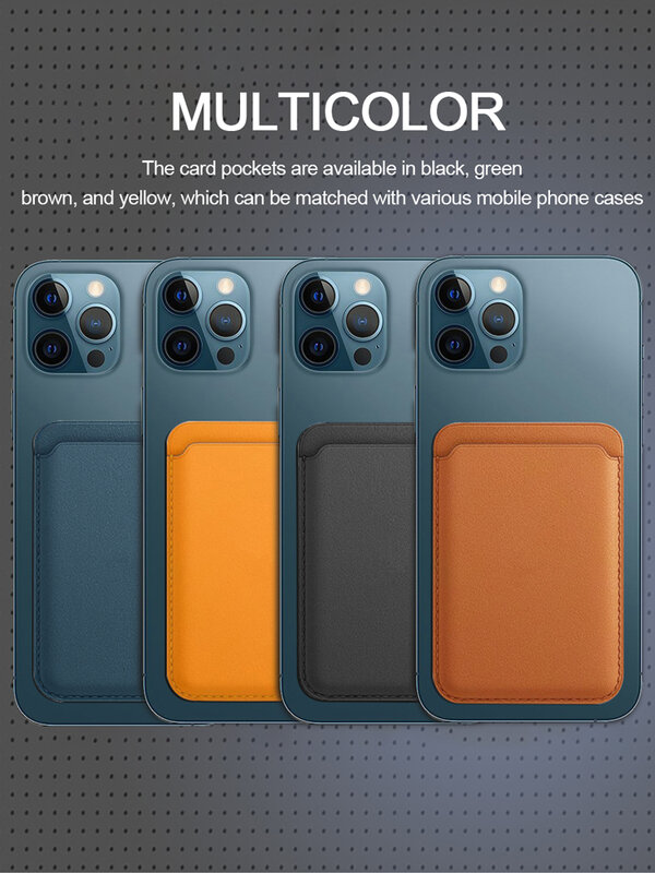 Ebaicase-cartera con ranura trasera para teléfono, tarjetero magnético de cuero de lujo para iPhone 12 Pro Max 12 Mini