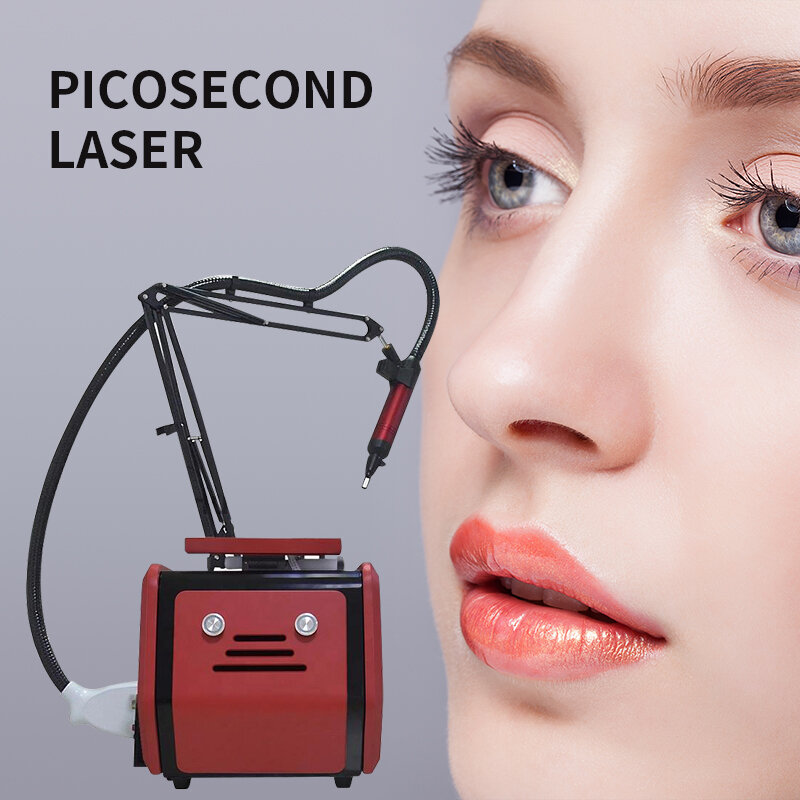 Máquina portátil da beleza do laser do nd yag picosegundo 755 1320 1064 532nm máquina da beleza para o laser da remoção da tatuagem