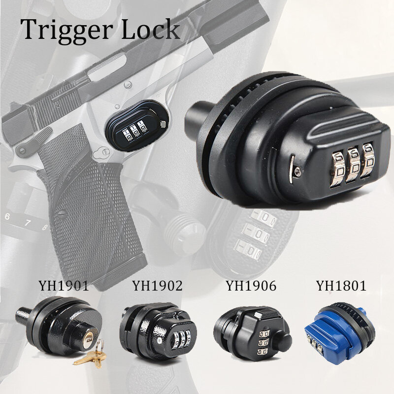 ดิจิตอลล็อค Trigger Lock อุปกรณ์ล่าสัตว์สำหรับ Trigger ปกป้องความปลอดภัย3หลักรหัสผ่าน