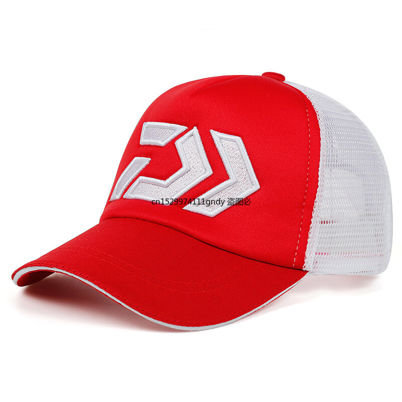 Daiwa 남성 야외 낚시 브랜드 모자, 2020 신상 여름 태양 모자 통기성 위킹 메쉬 바이저 환기 조절 태양 모자
