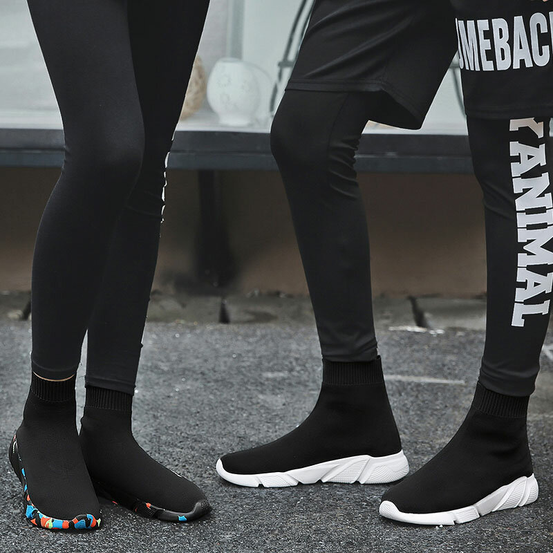 MWY-Mocassins de plataforma para mulheres, tênis, meias de tornozelo, sapatos de caminhada casuais, formadores de casal, tamanho 35-46