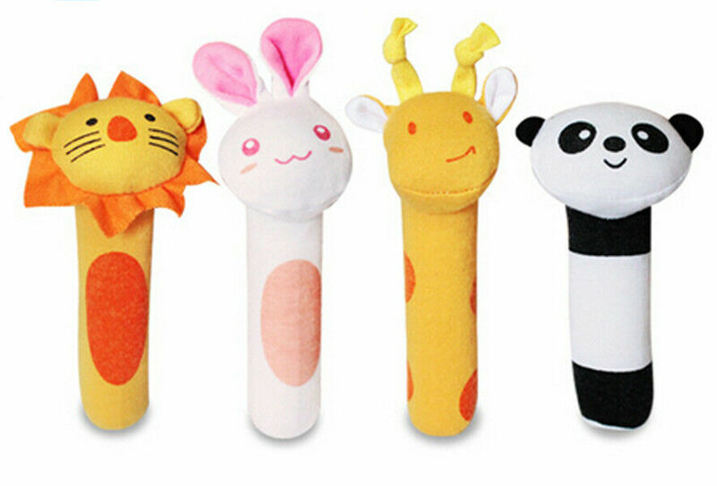 Classic Baby Toys Animal Handbells Developmental Toys Bed Bells Kids Baby Soft Toys Rattle Lovely Soft Mobiles