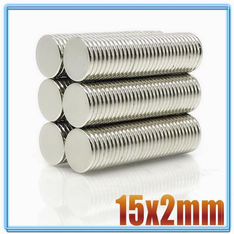 20~500Pcs N35 Round Magnet 15x1 15x1.5 15x2 15x3 15x5 Neodymium Magnet Permanent NdFeB Super Strong Powerful Magnets 15*2 15*3
