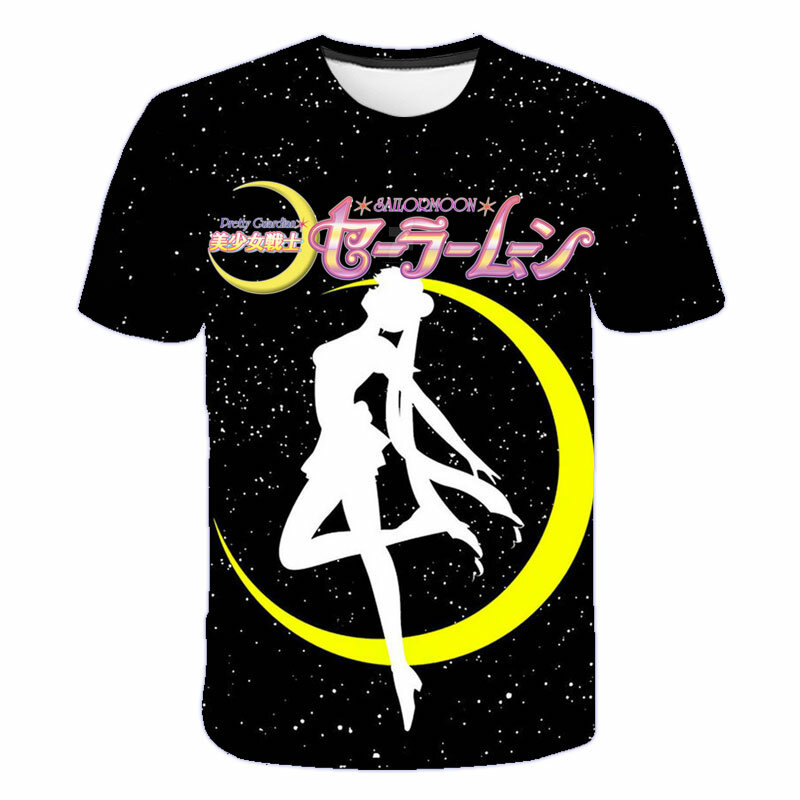 Sailor moon – t-shirt manches courtes pour hommes et femmes, nouveauté, décontracté, pour garçons et adolescents