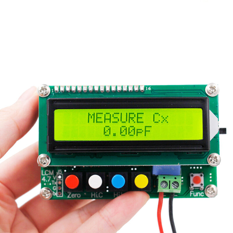 Lc100- Digital LCD alta precisione induttanza misuratore di capacità misuratore condensatore Tester frequenza 1Pf-100Mf alta precisione