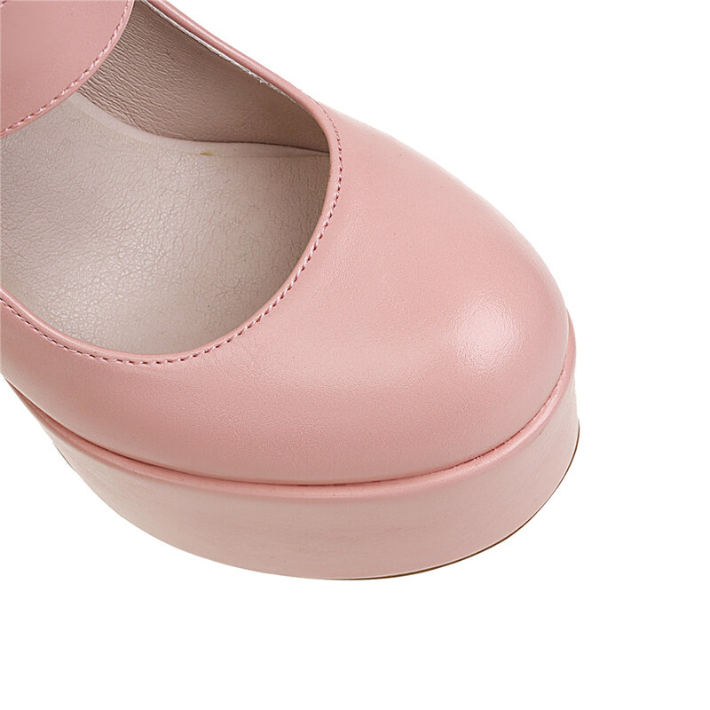 Zapatos de tacón de bloque para mujer, hebillas con plataforma de corazón, góticos, negros, de boda, Lolita, Mary, Janes, 2022