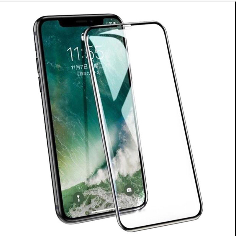 Funda completa de vidrio templado para iPhone, Protector de pantalla para iPhone 13 12 Mini 11 Pro XS Max XR 11 12 13 Pro MAX 6 7 8