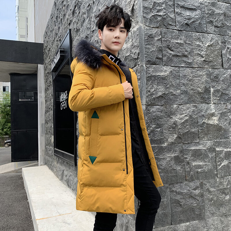 Manteau Long à capuche pour homme, Parka imperméable et décontracté, couleur unie, collection automne hiver 2021