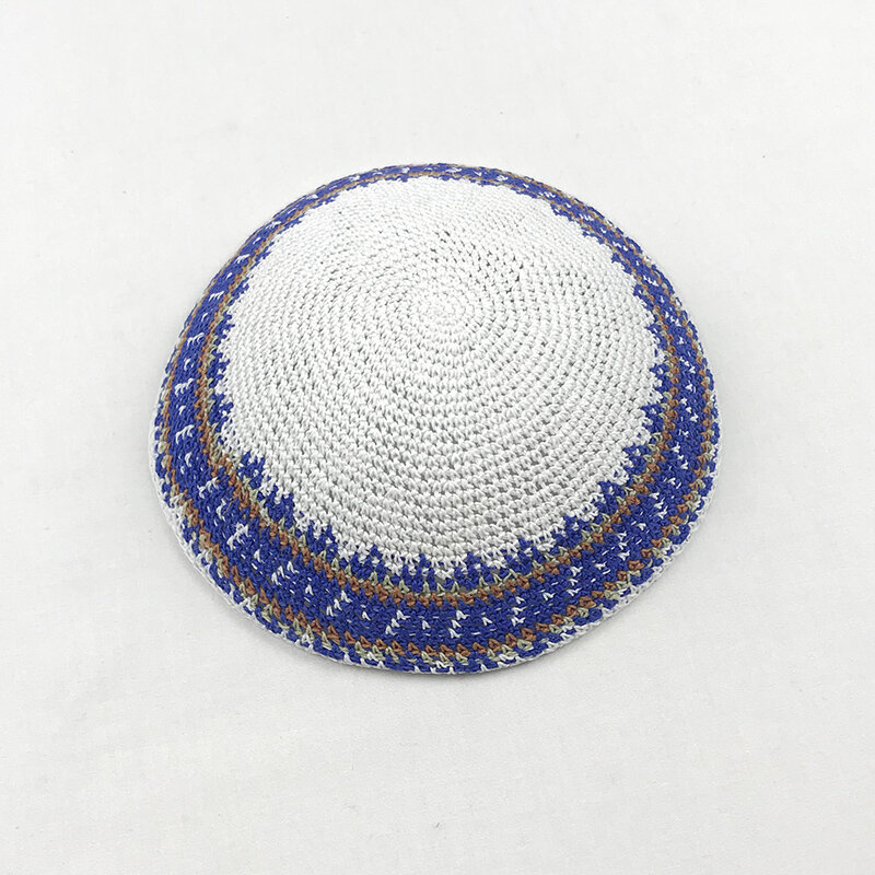 Żydowski Kippah czarny ręcznie robiony Yarmulke Judaica Yamaka Kippa Yamakah Yarmulka kapelusz mężczyzn lub dzieci (15CM 5.9 cala)