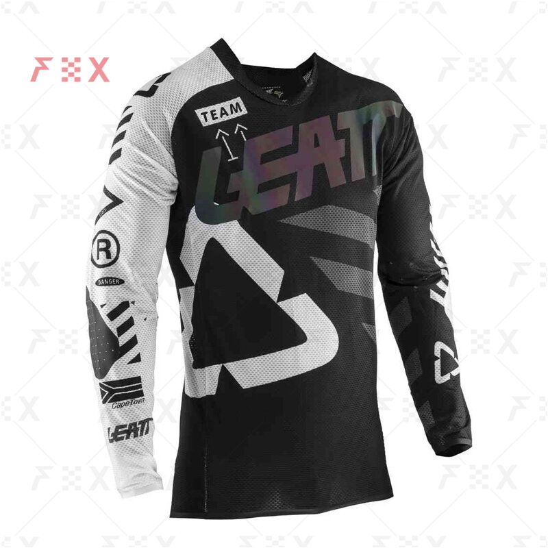 Camiseta de equipo de ciclismo de montaña y motociclismo, camisa locomotora de equipo de carreras de campo traviesa, MTB, todoterreno, DH, MX, leatt