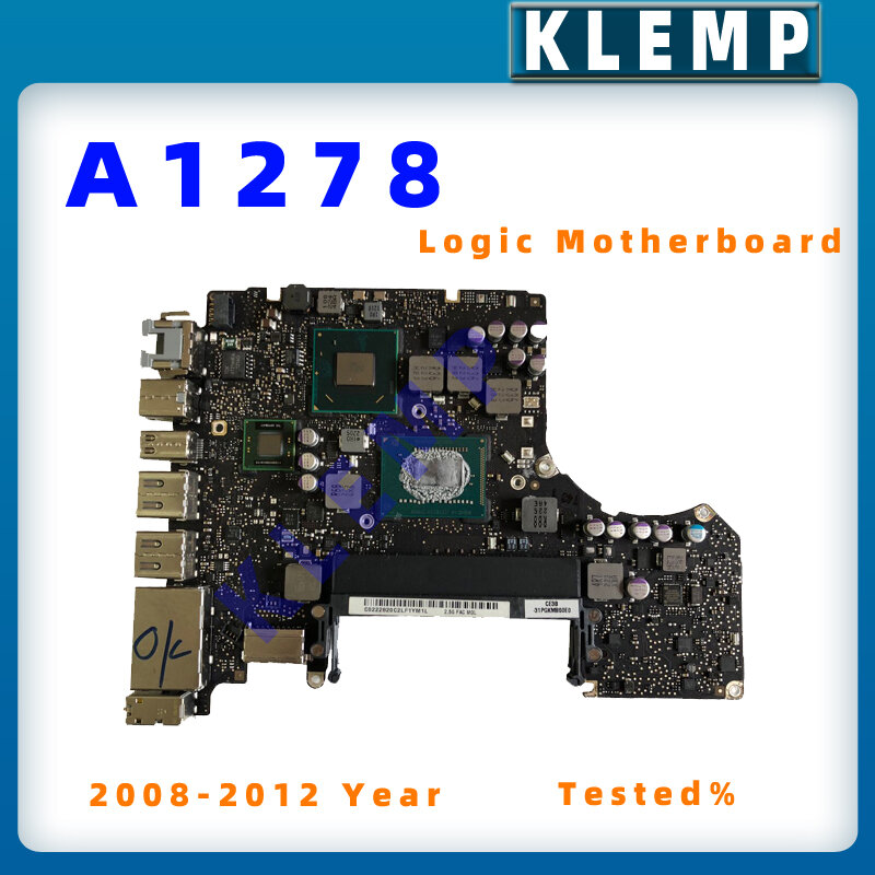 A1278 Motherboard untuk MacBook Pro 13 "A1278 Papan Logika dengan I5 2.5GHz/I7 2.9GHz 820-3115-B 2012 Tahun MD101 MD102
