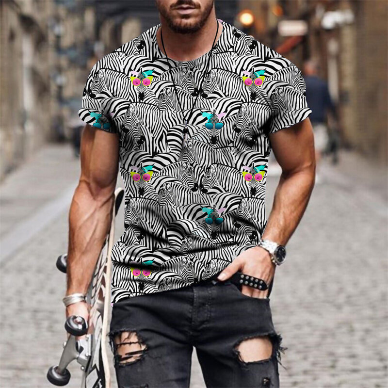 Kawaii Tier 3D Drucken Trendy T-shirt Männer Frauen Mode 3D Hüfte Hop Tshirt Drucken Kurzarm Sommer Tees Männlichen T hemd