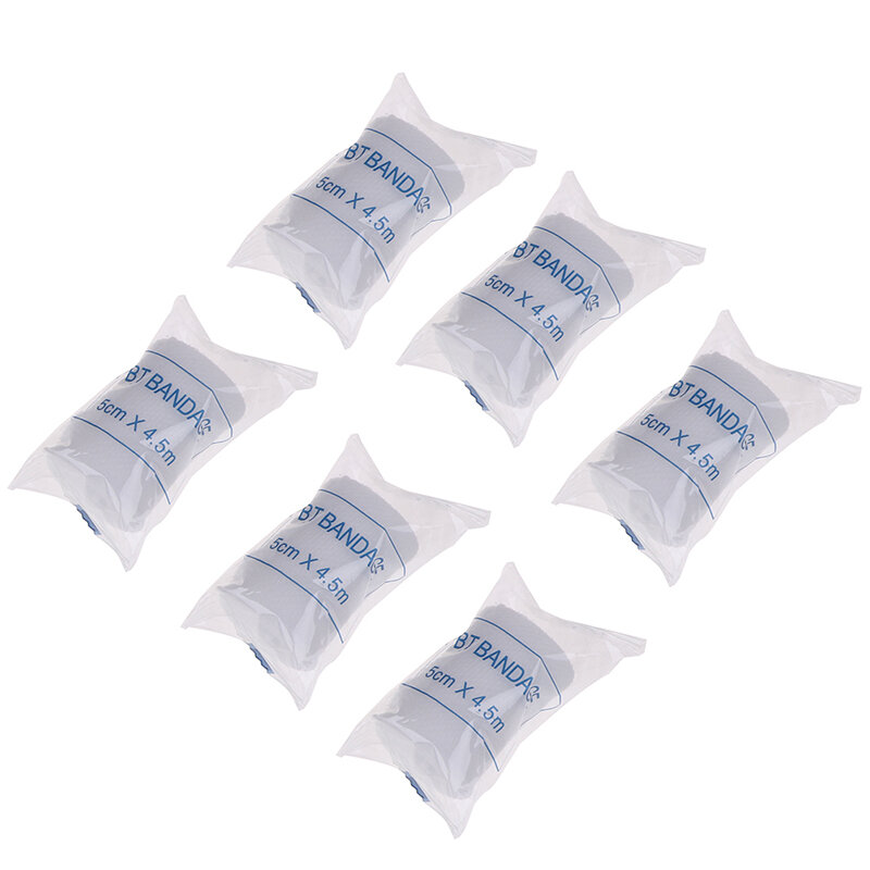 6pcs/lot Plaster Bandages Non-woven Bandage First Aid Kit Supplies PBT Medical Elastic Bandage Pet Bandage