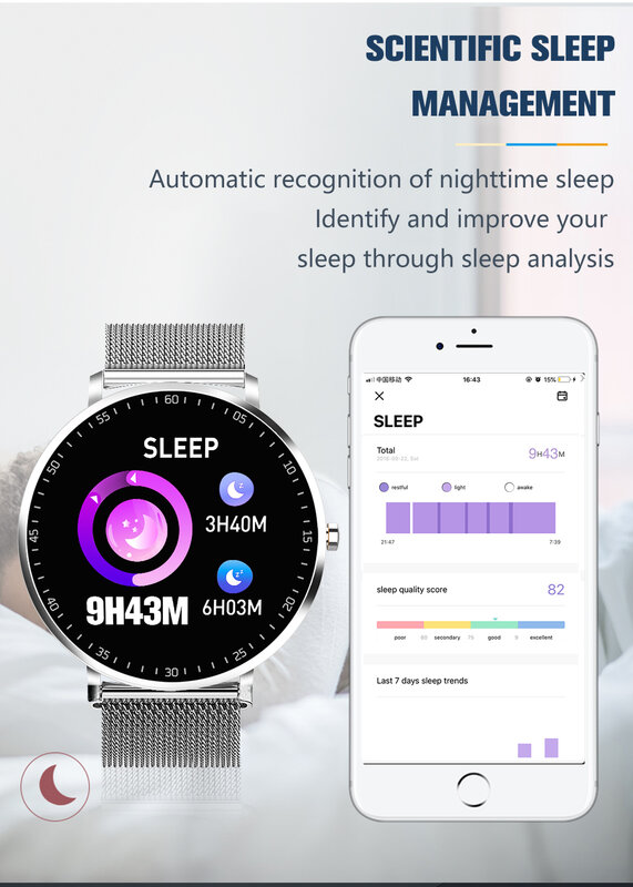 CZJW-reloj inteligente para hombre, accesorio de pulsera resistente al agua con control del ritmo cardíaco y de la presión sanguínea, pantalla táctil, compatible con Android e IOS