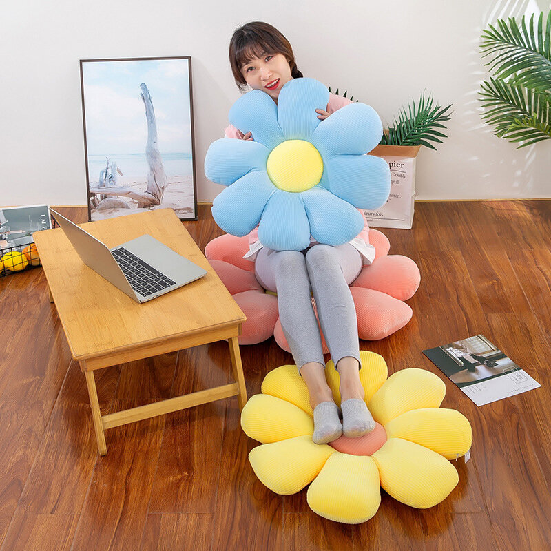 Pequeno daisy flor travesseiro itens domésticos almofadas delicadas almofadas de extremidade confortável multi-colorido cadeira almofadas daisy coxim