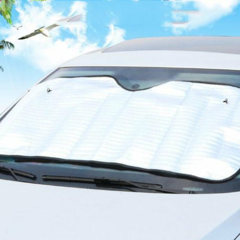 Penutup Kaca Depan Jendela Mobil Pelindung Matahari Aluminium Foil Pelindung Matahari Satu Sisi Mobil