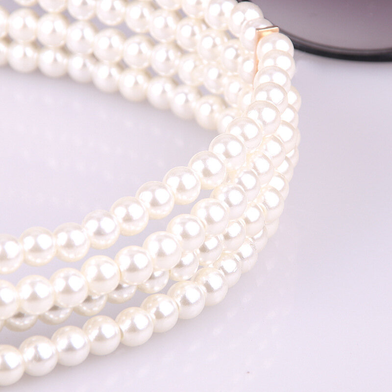 Cinturón elástico con cuentas de perlas de imitación para novia, cinturón elegante con abalorios de cristal para novia, accesorios para la cintura, nuevo diseño molanés