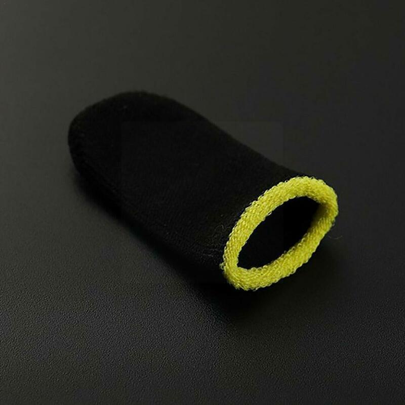 Preto e amarelo lado de fibra carbono jogo frango dedo móvel esportes profissionais sweatproof manufact artefato jogo k6h7 ve f9s7