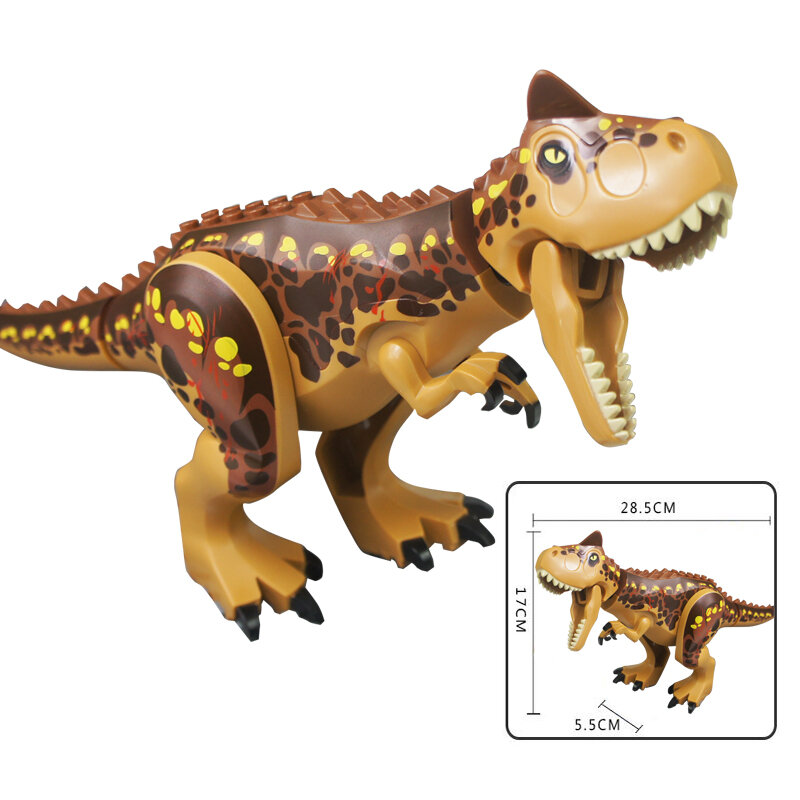 Детские игрушки, Фигурка динозавра Юрского периода, наборы строительных блоков, тираннозавр рекс, тиранический дракон, набор моделей, конст...
