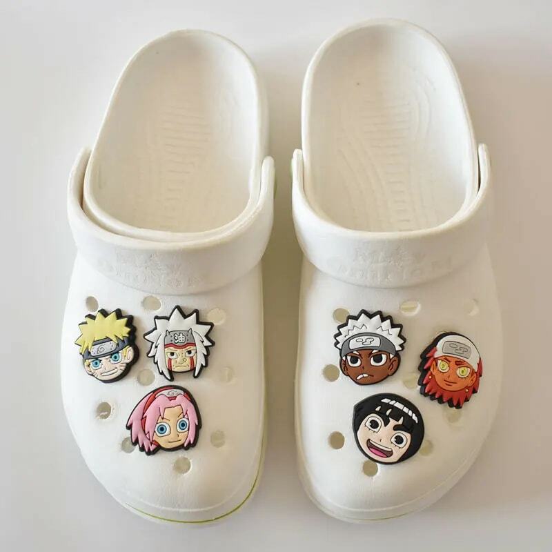 1PCS Japanischen Berühmte Anime Cartoon Schuh Charms Backapck Fit Armbänder Schuh Schmücken Schuh Schnalle Jungen Kinder Geschenk Croc Jibz