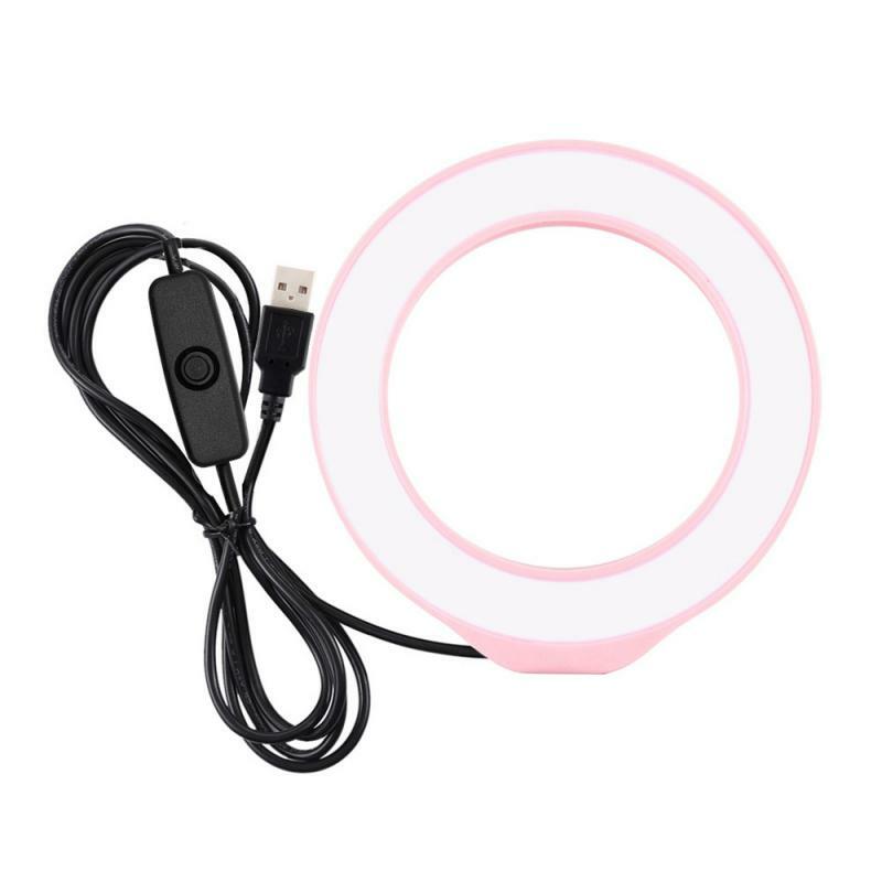 PULUZ 12cm/4.7 Cal USB LED Selfie pierścień LED lampa pierścieniowa zdjęcie wideo aparat telefon światła ringlight na żywo YouTube wypełnić światło