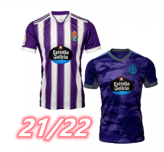 2021 2022リアルvalladolidサッカーユニフォーム20 21 fede s。R。アラカラズ-男性用サッカーシャツ