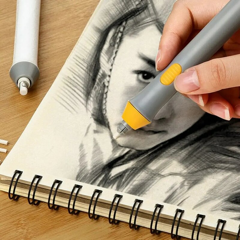 Borracha elétrica comprimento ajustável lápis borracha kit esboço destaque borracha caneta desenho mecânico arte estudante pintura ferramentas