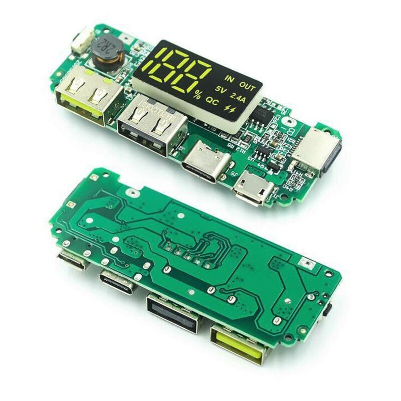 LED Dual USB 5V 2.4A USB Mobile Power Bank 18650 Charging Module Lithium Battery Charger Board Circuit Protection