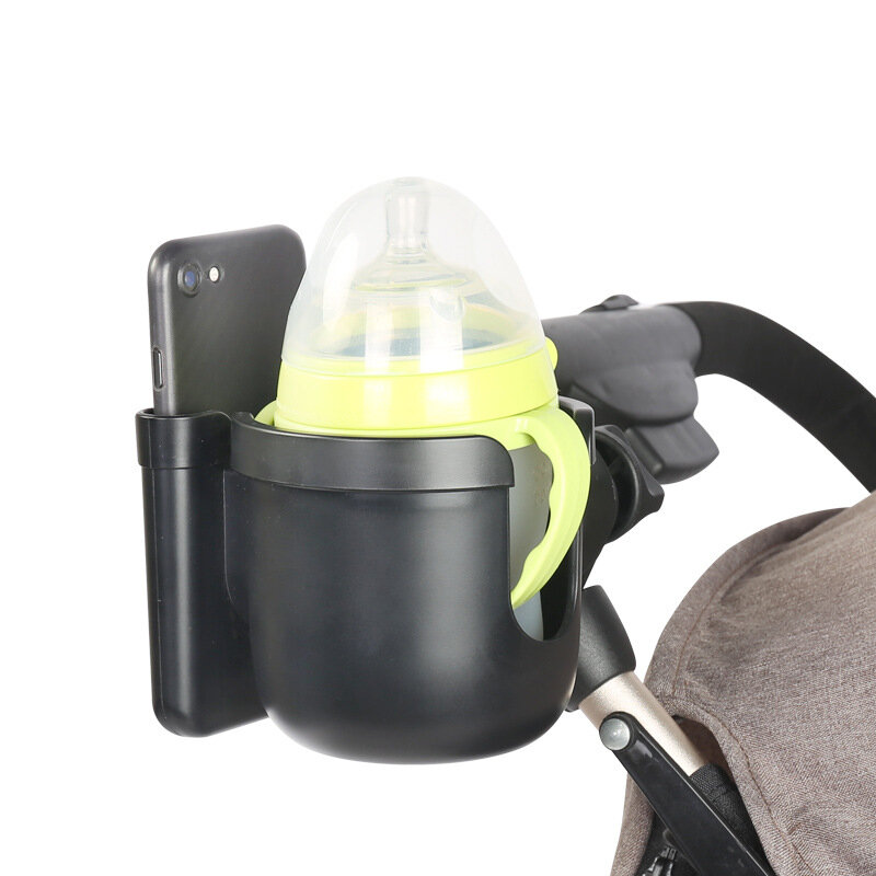 ABS dziecko uchwyt na kubek do wózka dziecięcego z etui na telefon 2-in-1 uniwersalny wózek butelka dla dziecka uchwyt na kubek wody akcesoria do wózka dziecinnego