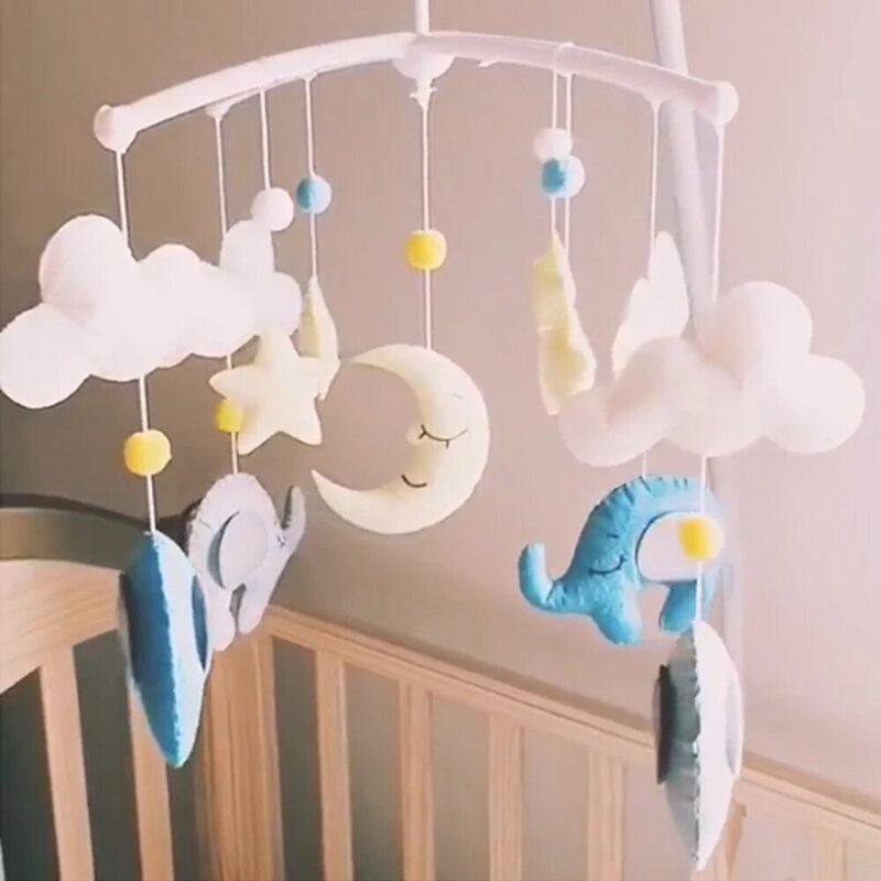 Cartoon Baby Rammelaars Beugel Set Speelgoed Mobiele Voor Crib Baby Speelgoed 0-12 Maanden Handgemaakte Speelgoed Voor Kids DIY bed Bel Materiaal Pakket