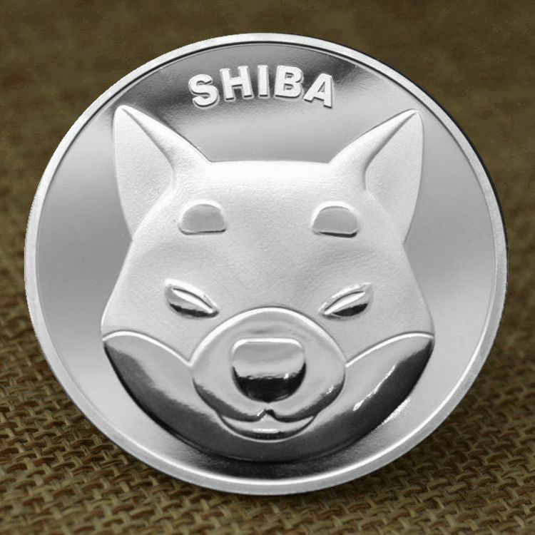 SHIBA Souvenir Logam Berlapis Emas Fisik SHIBA SHIB Koin Souvenir Koin Peringatan Koleksi Koin Koin Cryptocurrency