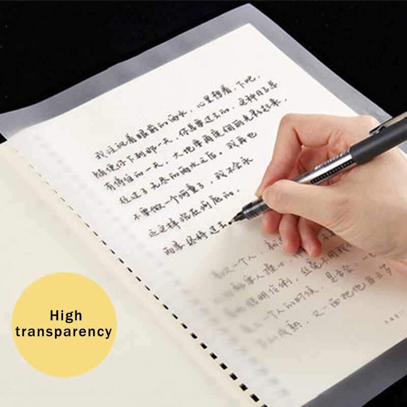 Papel de calco translúcido para caligrafía, papel de dibujo y copia, A3/A4, 20/50/100 hojas, papel de seda, papeles de ácido sulfurico