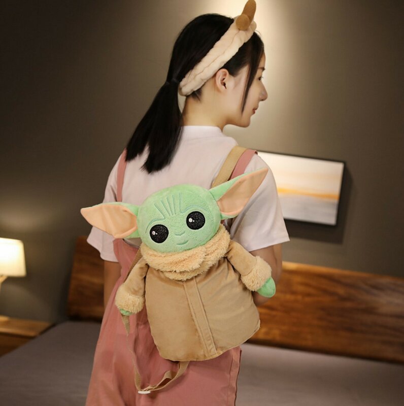Star Baby Yodaing Plüsch Rucksack Kraft Weckt Anime Figur Wars Tasche Schul Spielzeug Weisheit Master Kinder Geschenk Stofftiere