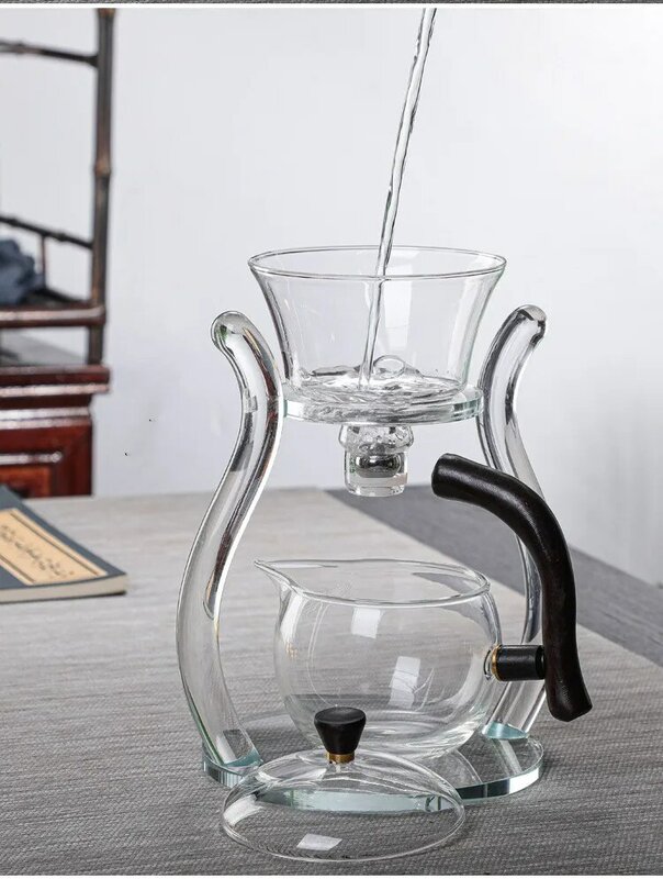 Calentador eléctrico automático de vidrio para té de la tarde, tetera creativa de té chino Da Hong Pao y juego de tazas, WC 023, 1 ud.