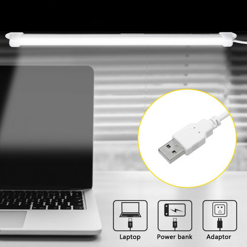 USB Led โคมไฟตั้งโต๊ะแบบยืดหยุ่นป้องกันตารางโคมไฟหนังสือแสงสีขาว/อบอุ่นสีขาว/สีขาวธรรมชาติสำ...
