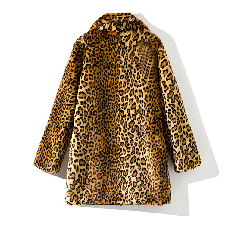 Manteau léopard à manches longues pour femme, veste d'hiver, grande taille, doux et chaud, Teddy, manteau en fausse fourrure, manteau de fourrure, 2021