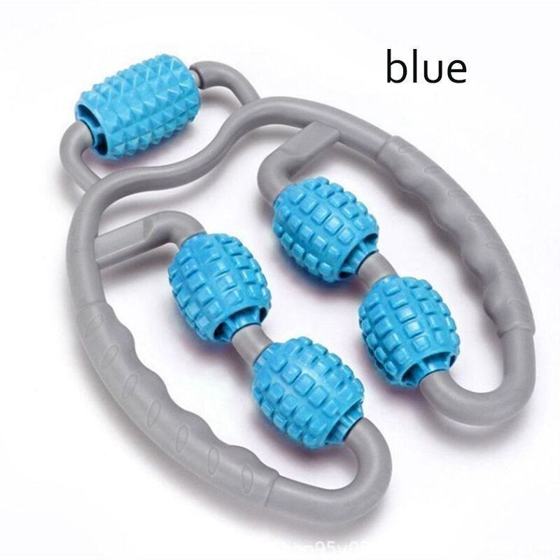 Fitness Equipment Trigger Point Roller Massage Neck Muscle Yoga Exercise Pilates Fitness Training Five-round Ring Massager