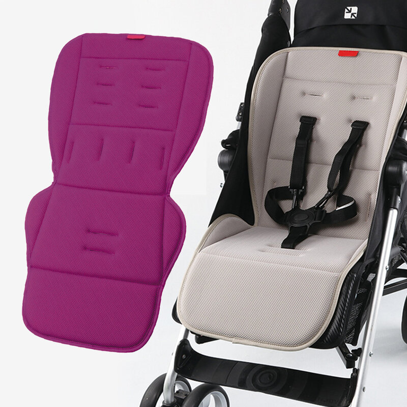 Accesorios transpirables para cochecito de bebé, colchón Universal para cochecito, almohadilla suave para las cuatro estaciones, cojín para asiento de bebé