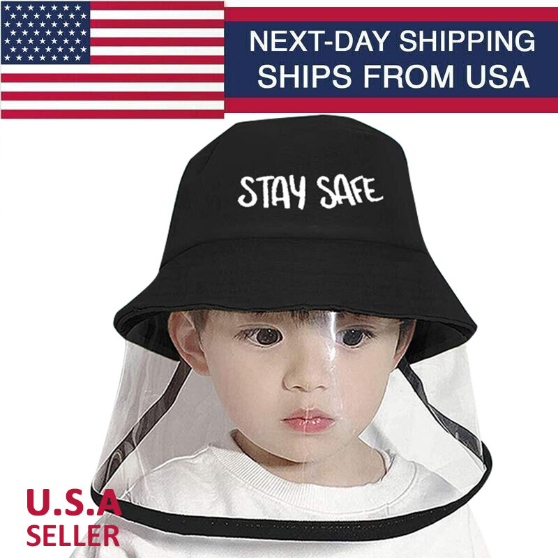 Kids Protective Hat For Back To School Boys Fisherman Cap For Girls Protective Bucket Hat Anti Saliva Splash-proof Protect Eye