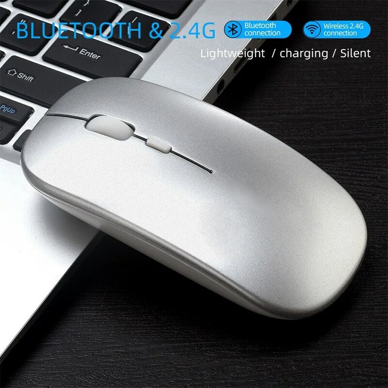 Mouse bluethooth recarregável, mouse para apple macbook air, xiaomi, macbook pro, huawei matebook, laptops e computadores