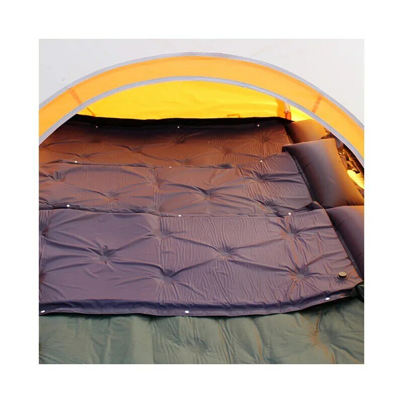 Colchón inflable portátil individual para acampar al aire libre, cama plegable, tienda de viaje, almohada