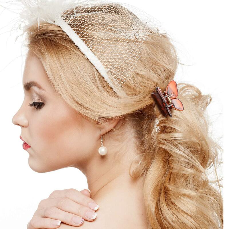 Mini épingles à cheveux en forme de papillon pour femmes et filles, Barrettes à griffes, outil de maquillage de style, accessoires pour cheveux